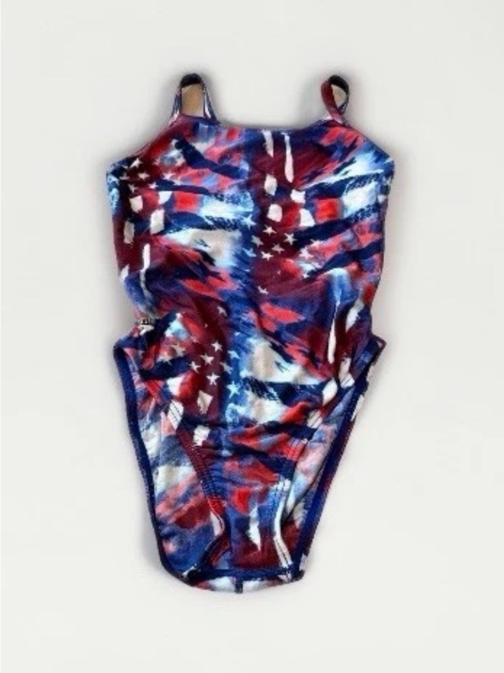 Speedo Red White And Blue One Piece Swimwear Size 30